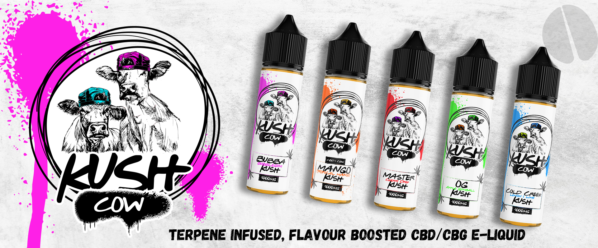 Bubba Bubblegum Kush Kush Cow 1000mg CBD/CBG 50ml